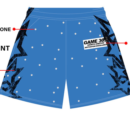 GAME 365 Worldwide Hoodie Short Set W/ Rhinestones