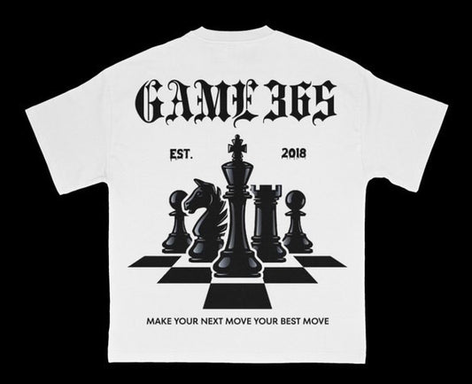 GAME 365 Chess Tee BLK/WHT