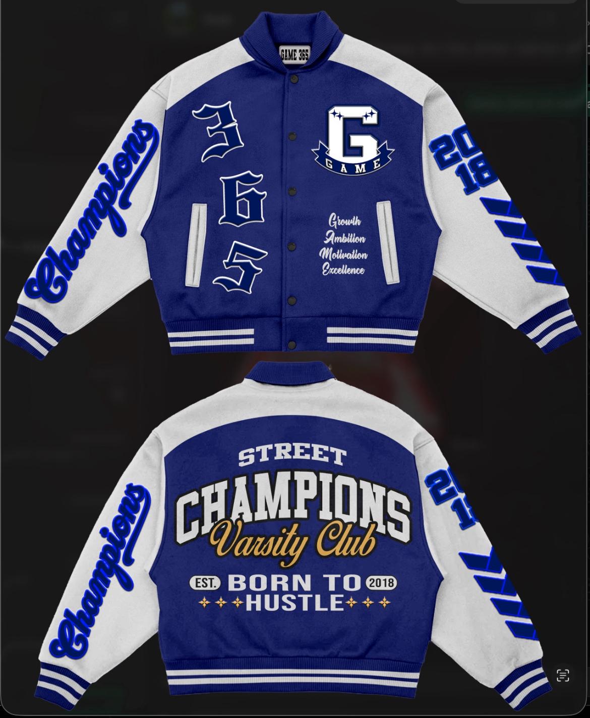 GAME 365 “Street Champions” Varsity Club Letterman Jacket
