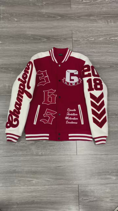 GAME 365 “Street Champions” Varsity Club Letterman Jacket